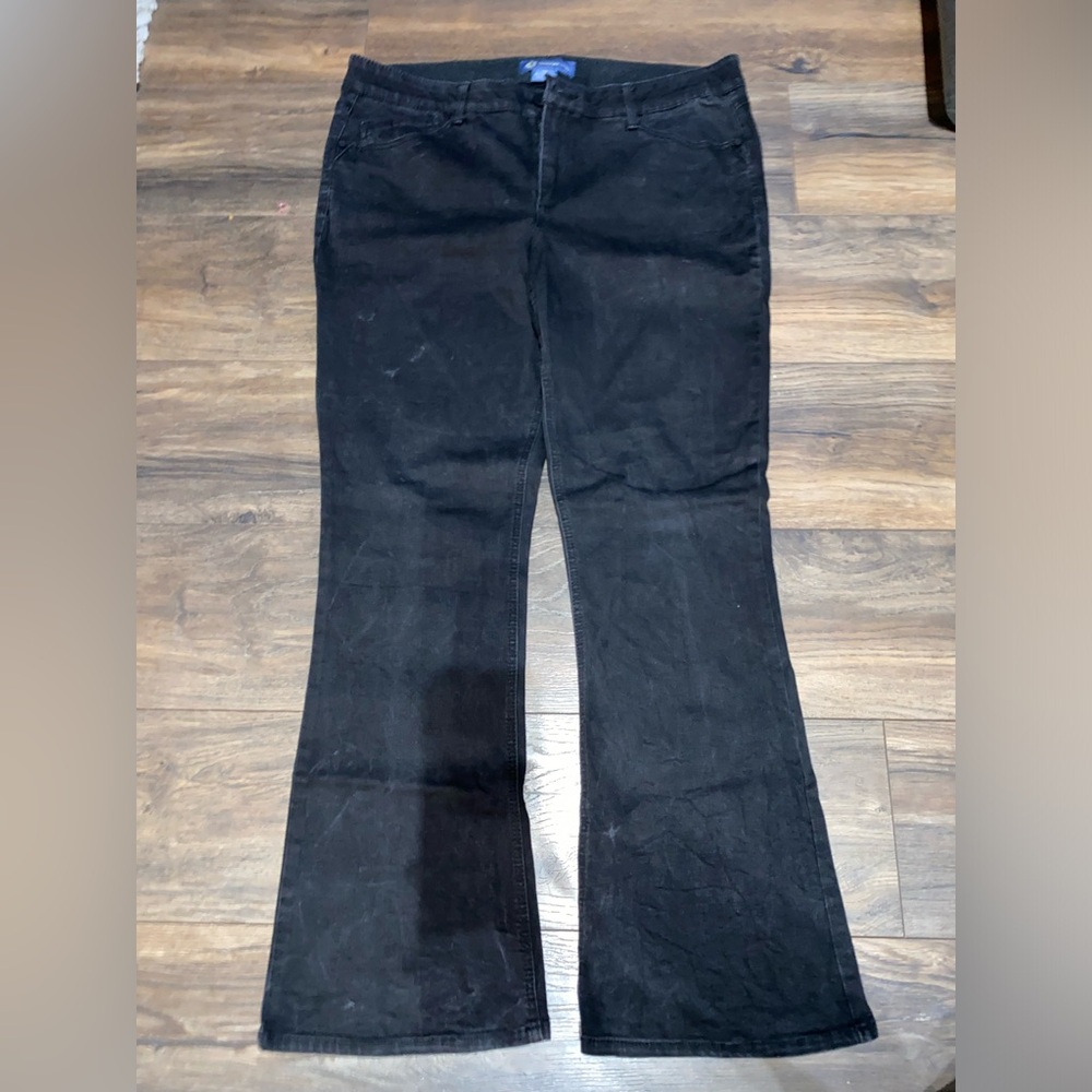 DEMOCRACY | Black Denim Wide Leg Jeans